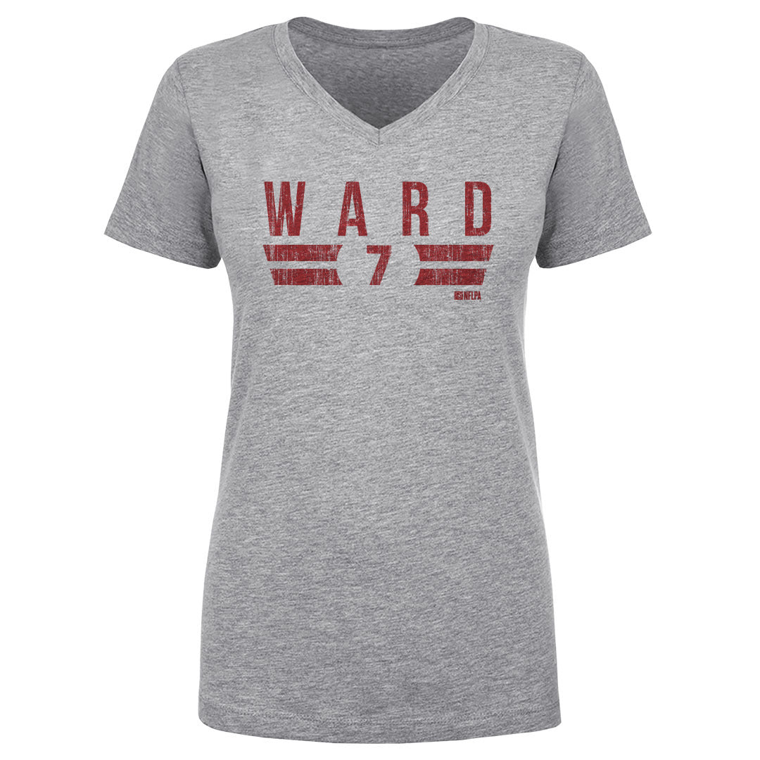 Charvarius Ward Women&#39;s V-Neck T-Shirt | 500 LEVEL