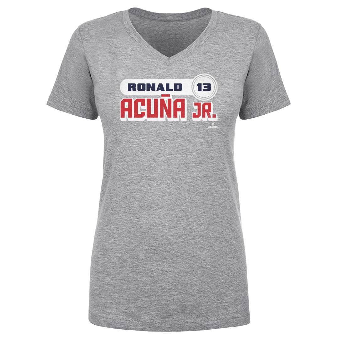 Ronald Acuna Jr. Women&#39;s V-Neck T-Shirt | 500 LEVEL