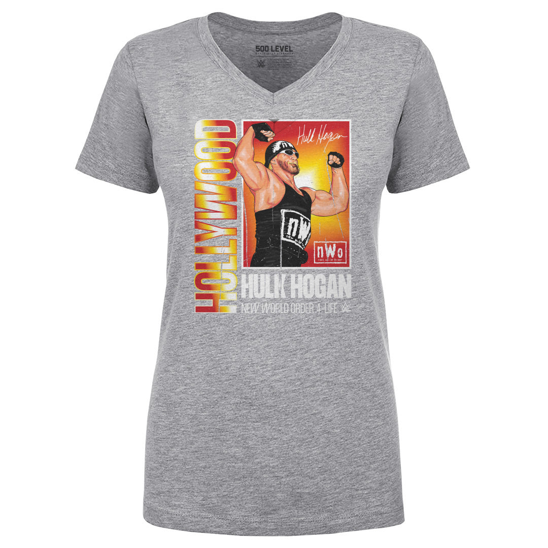 Hulk Hogan Women&#39;s V-Neck T-Shirt | 500 LEVEL