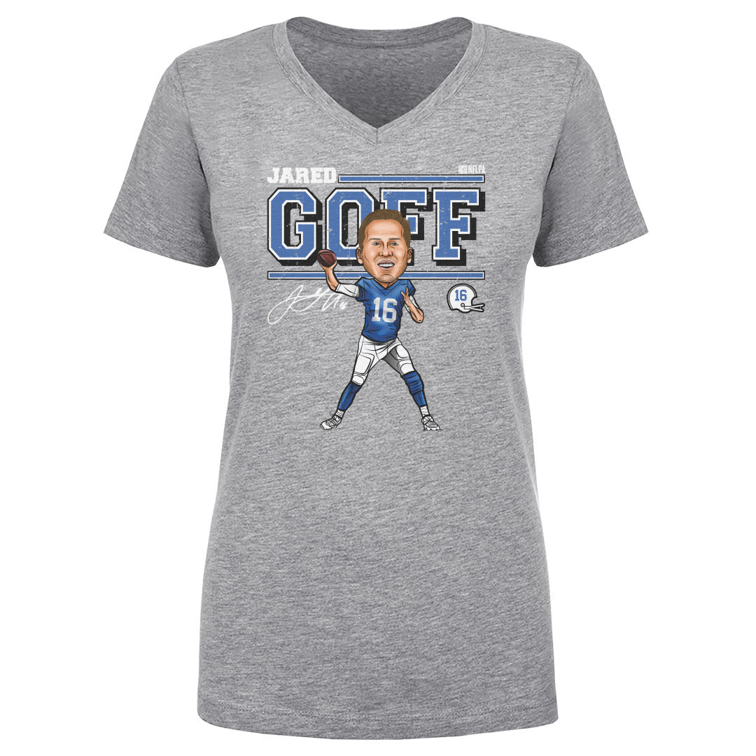 Jared Goff Women&#39;s V-Neck T-Shirt | 500 LEVEL