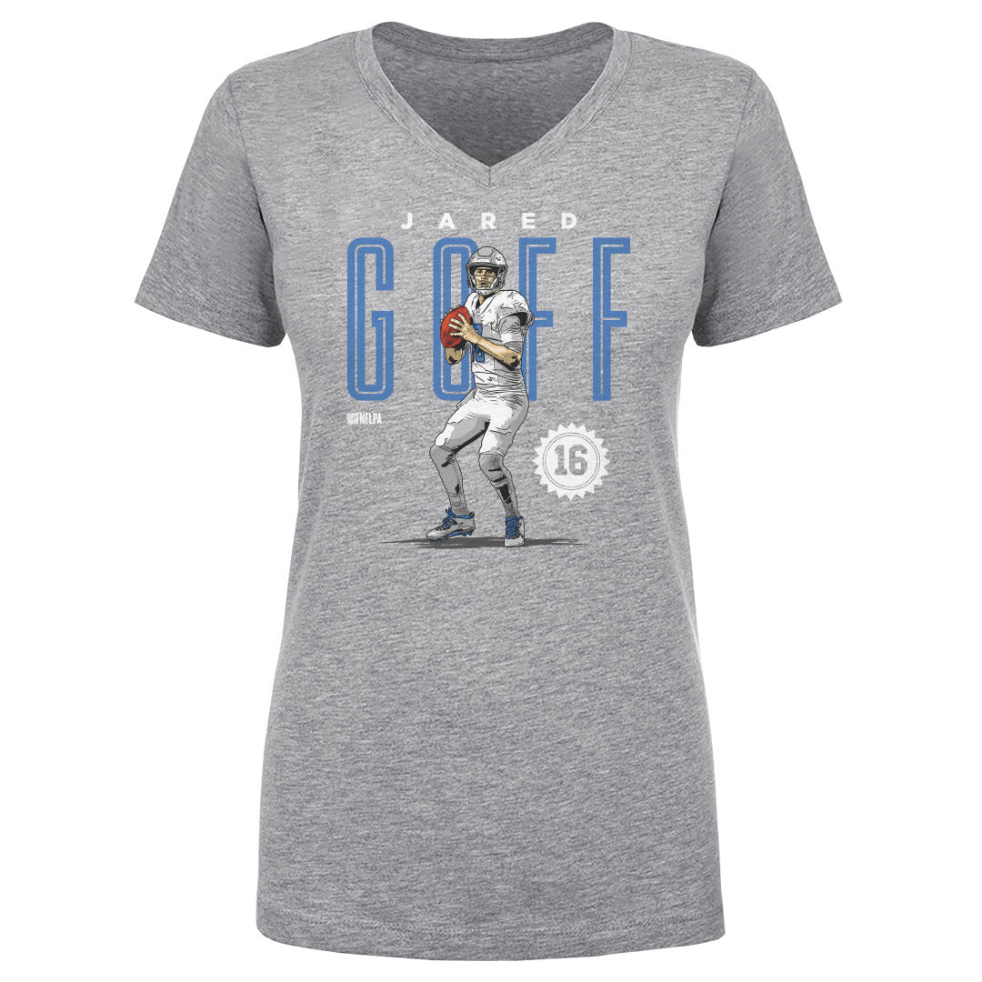 Jared Goff Women&#39;s V-Neck T-Shirt | 500 LEVEL