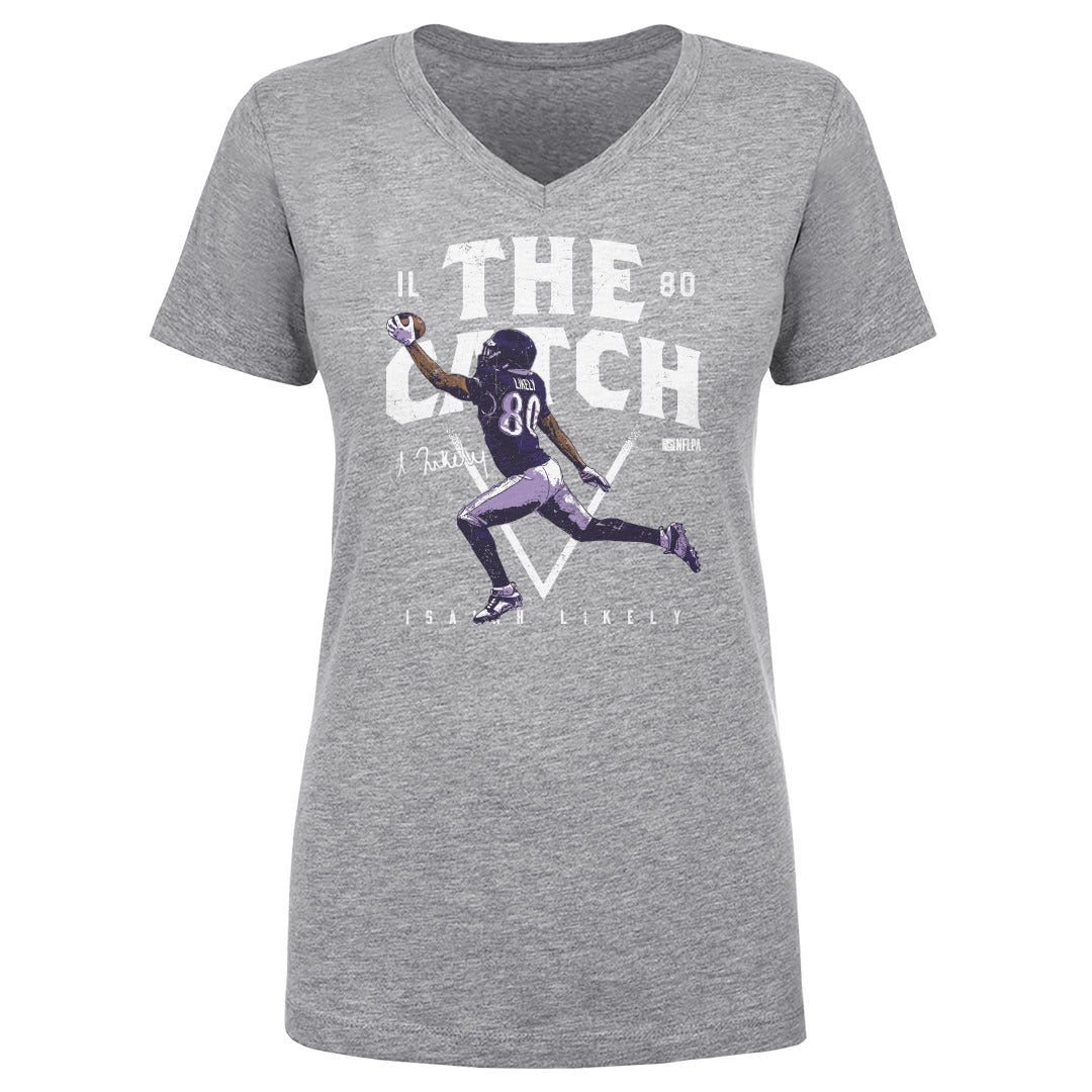 Isaiah Likely Women&#39;s V-Neck T-Shirt | 500 LEVEL