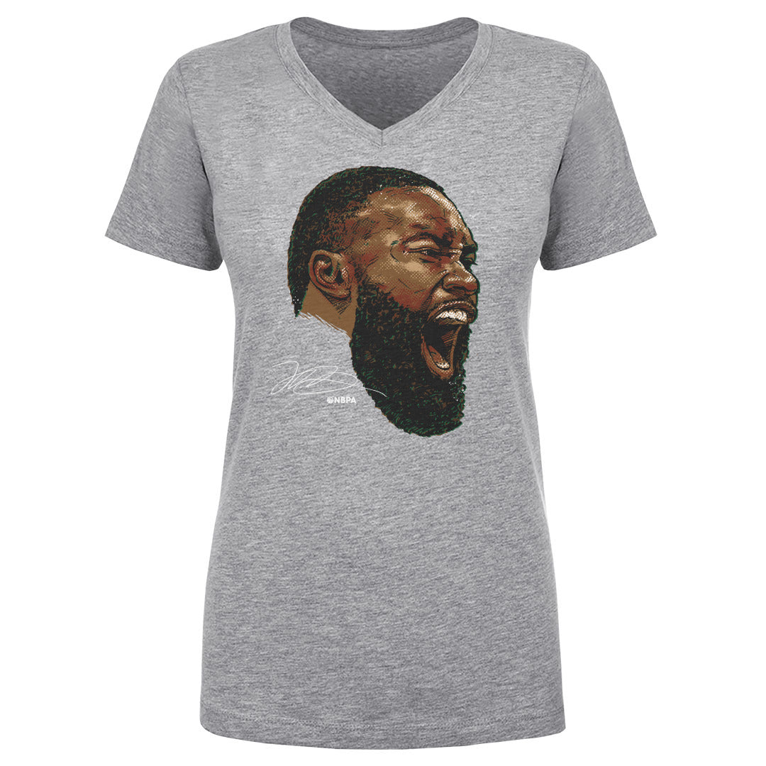 Jaylen Brown Women&#39;s V-Neck T-Shirt | 500 LEVEL