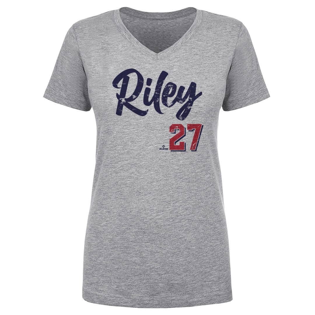 Austin Riley Women's T-Shirt, Atlanta Baseball Women's V-Neck T-Shirt