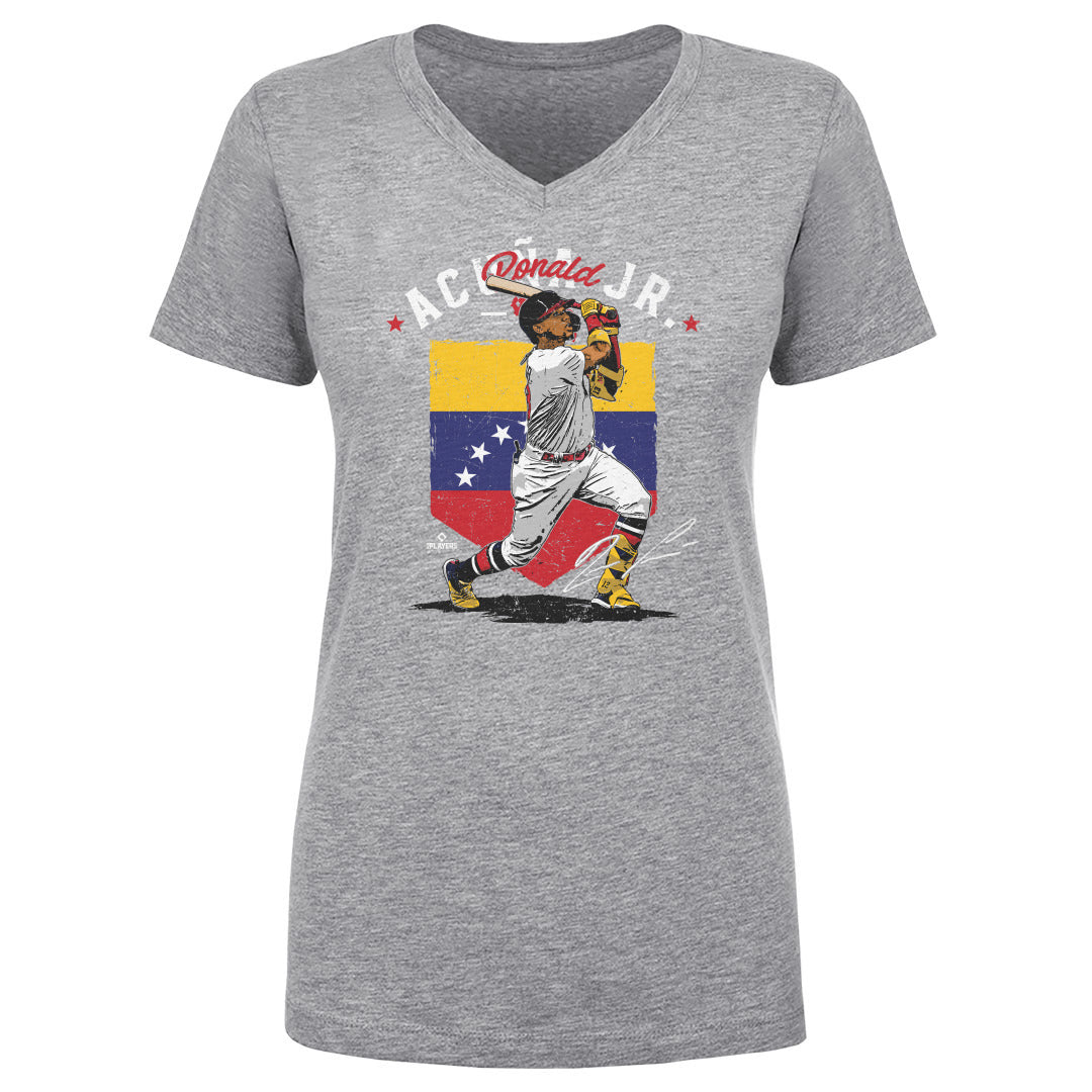 Ronald Acuna Jr. Women&#39;s V-Neck T-Shirt | 500 LEVEL