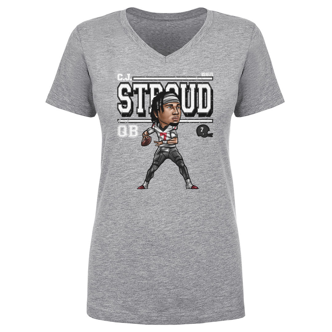 C.J. Stroud Women&#39;s V-Neck T-Shirt | 500 LEVEL