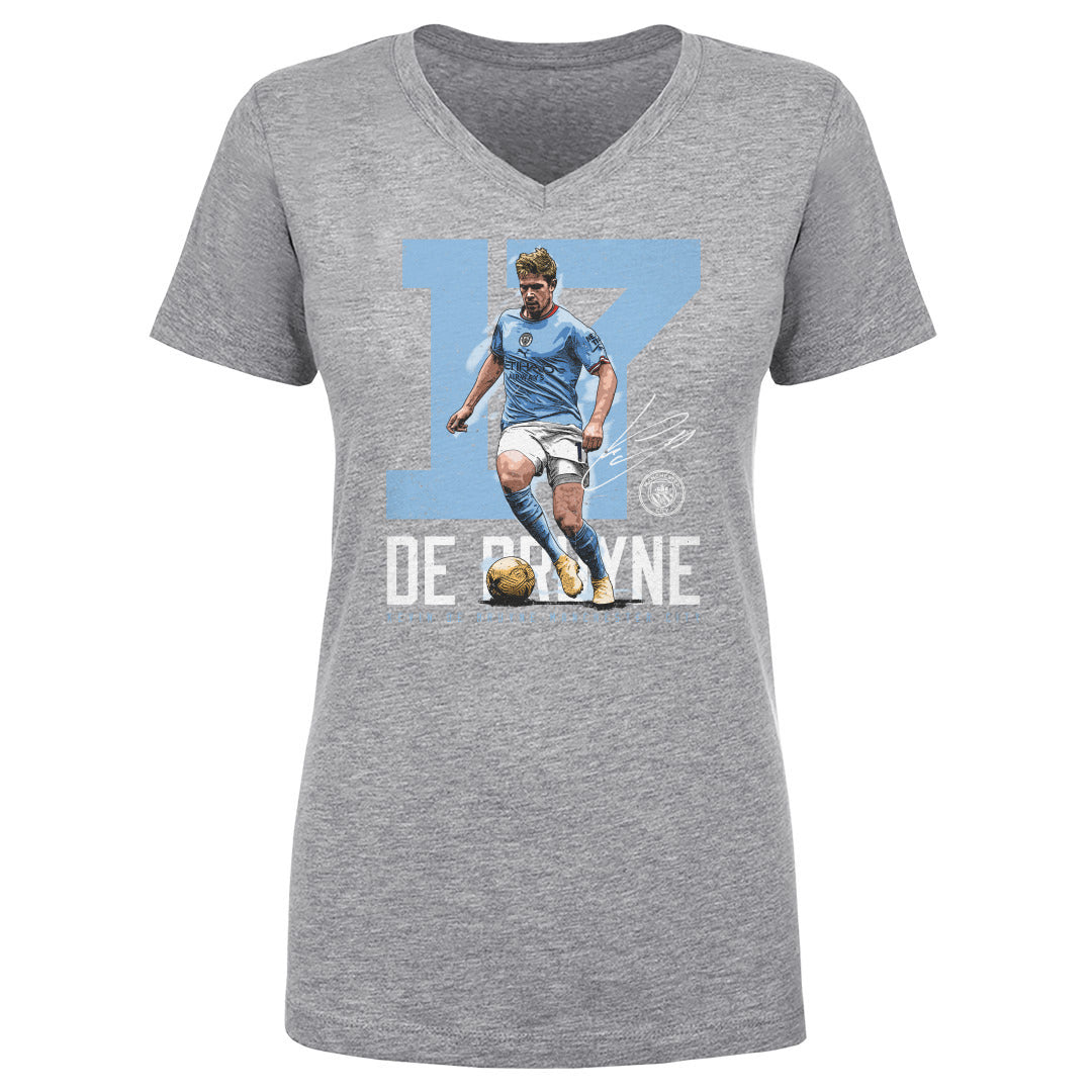 Kevin De Bruyne Women&#39;s V-Neck T-Shirt | 500 LEVEL