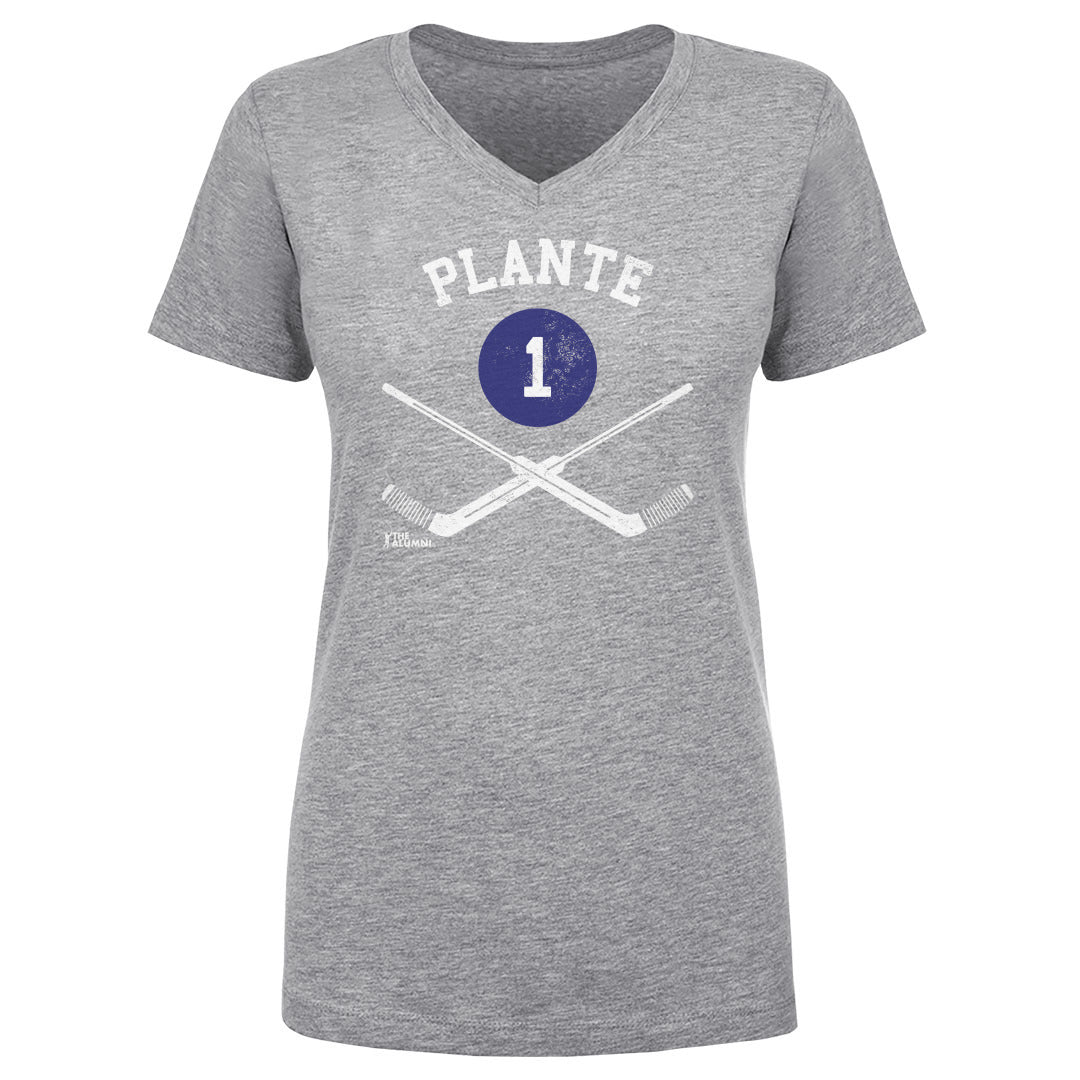 Jacques Plante Women&#39;s V-Neck T-Shirt | 500 LEVEL