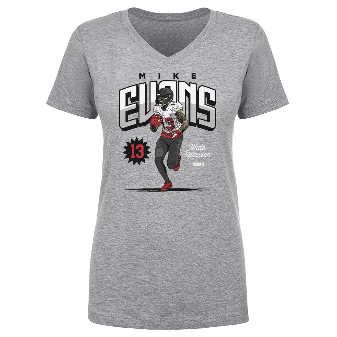 Mike Evans Women's V-Neck, Tampa Bay Football Women's V-Neck T-Shirt