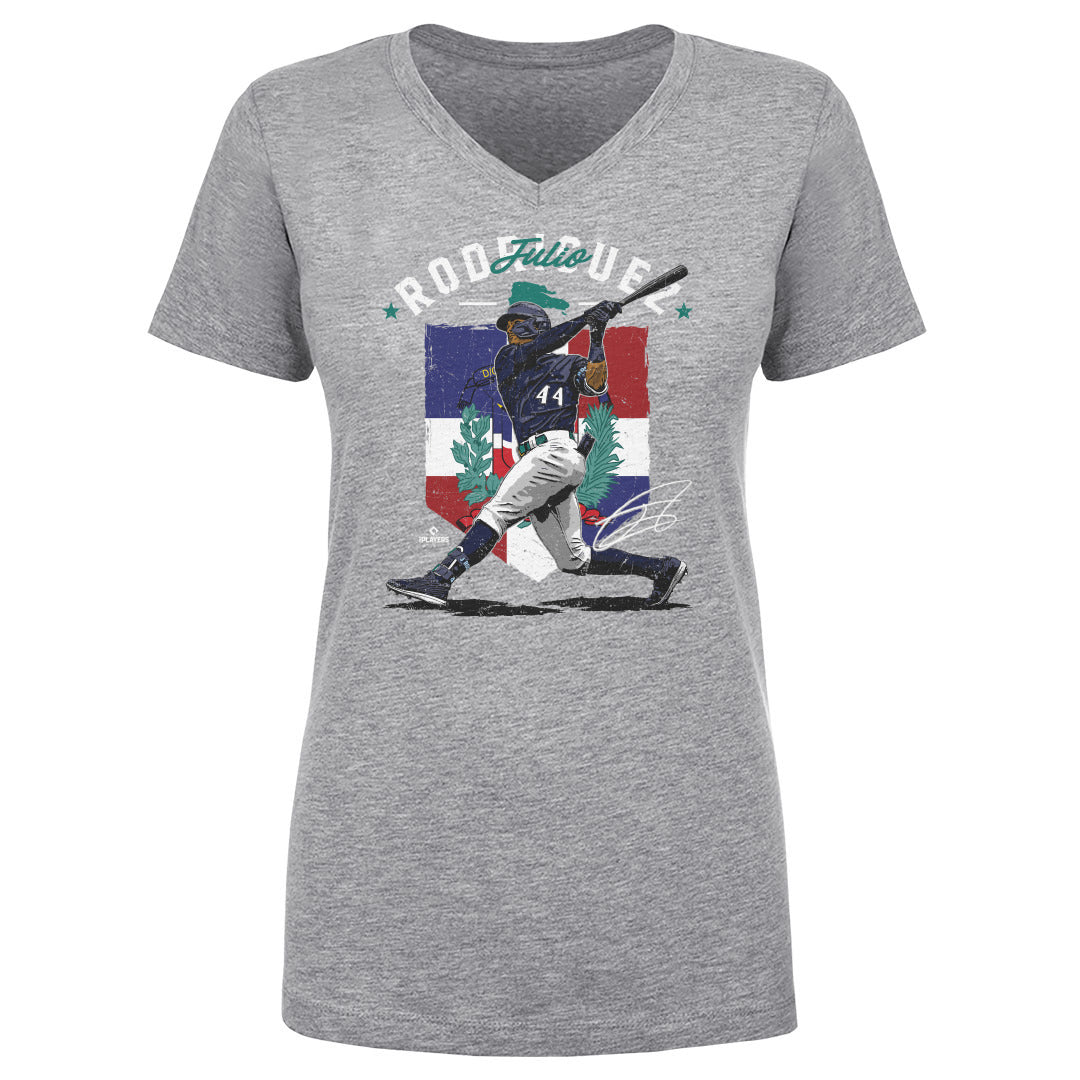 Julio Rodriguez Women&#39;s V-Neck T-Shirt | 500 LEVEL