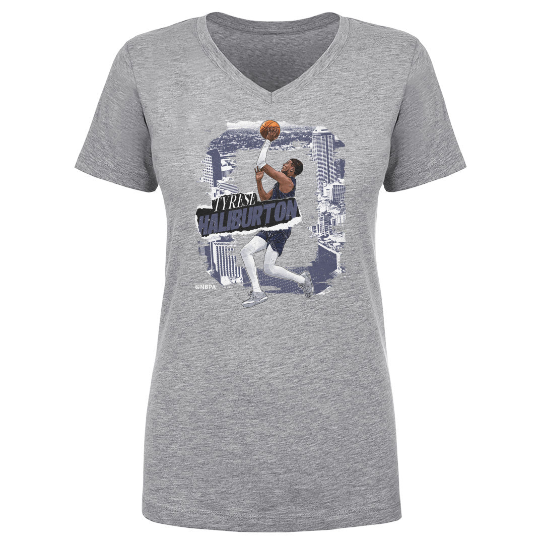 Tyrese Haliburton Women&#39;s V-Neck T-Shirt | 500 LEVEL