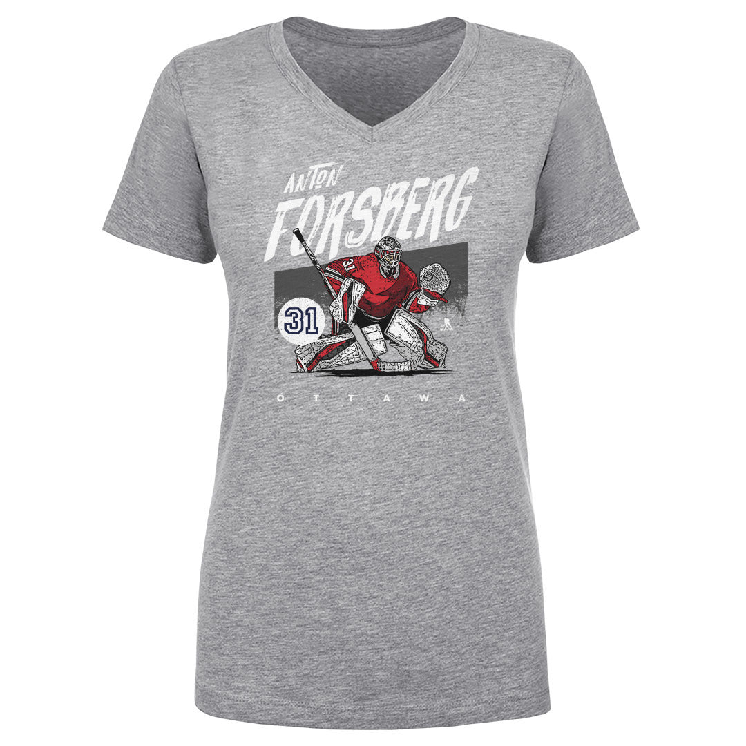 Anton Forsberg Women&#39;s V-Neck T-Shirt | 500 LEVEL