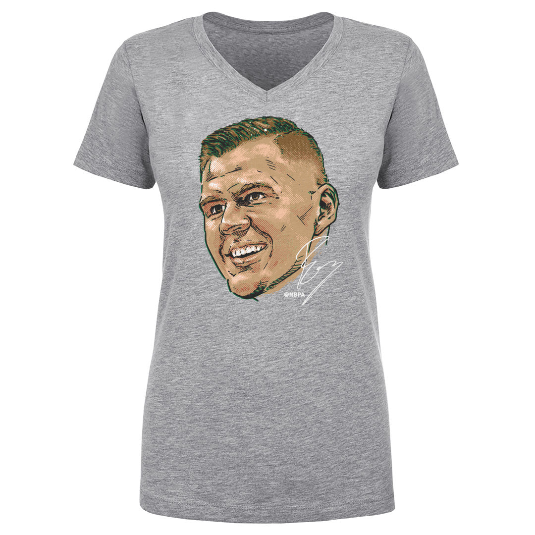 Kristaps Porzingis Women&#39;s V-Neck T-Shirt | 500 LEVEL