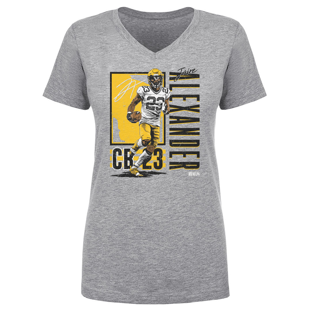 Jaire Alexander Women&#39;s V-Neck T-Shirt | 500 LEVEL