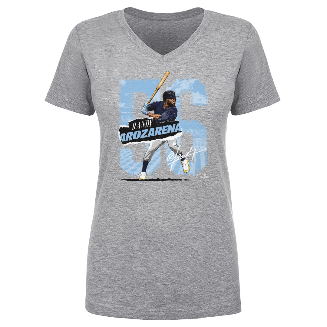 Randy Arozarena Women's V-Neck, Tampa Bay Baseball Women's V-Neck T-Shirt