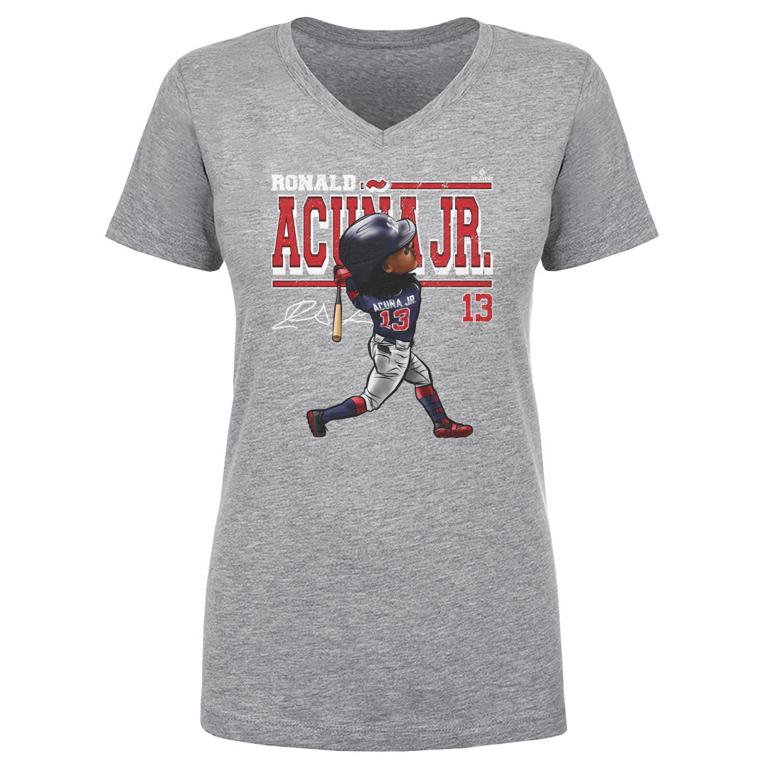 Ronald Acuna Jr. Women&#39;s V-Neck T-Shirt | 500 LEVEL