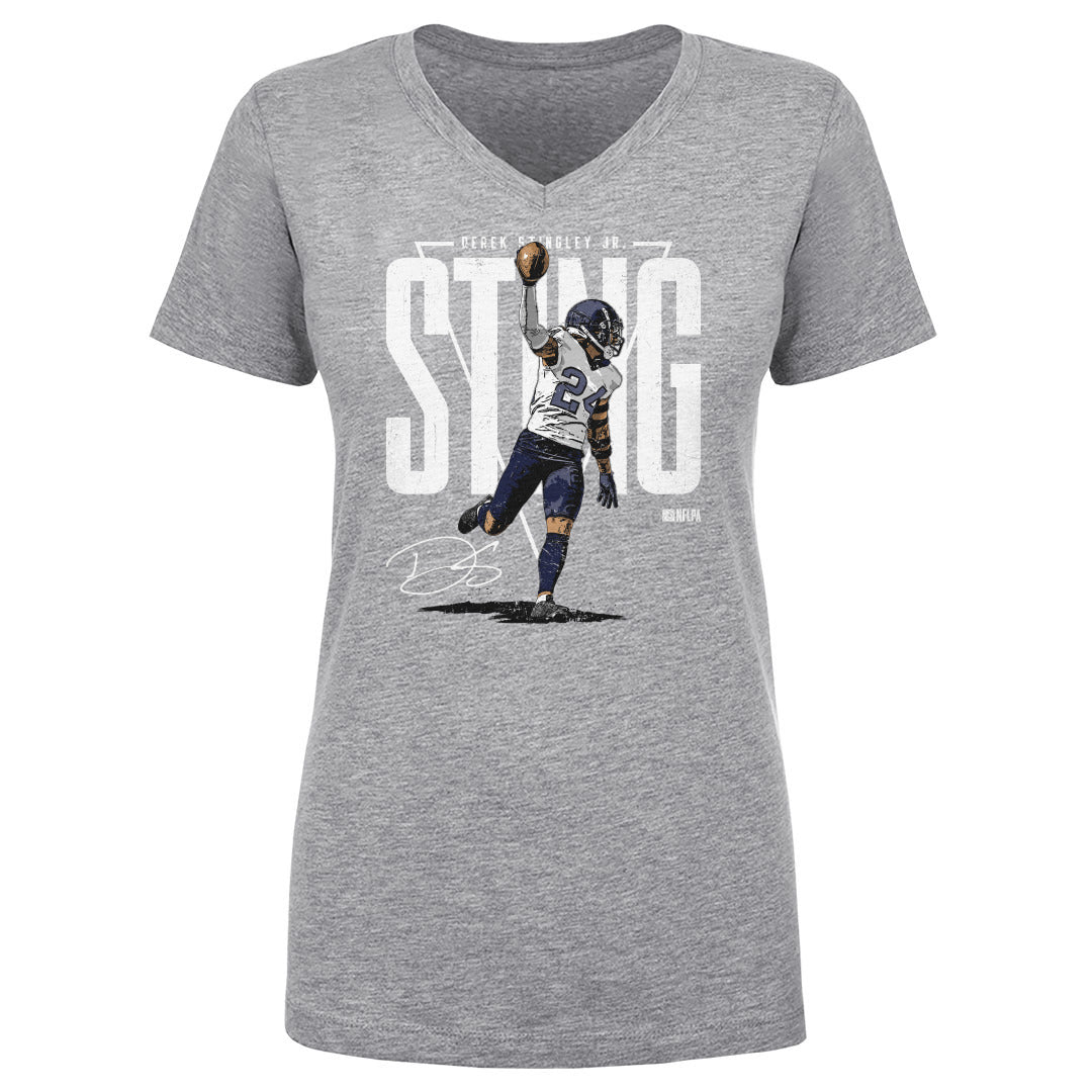 Derek Stingley Jr. Women&#39;s V-Neck T-Shirt | 500 LEVEL