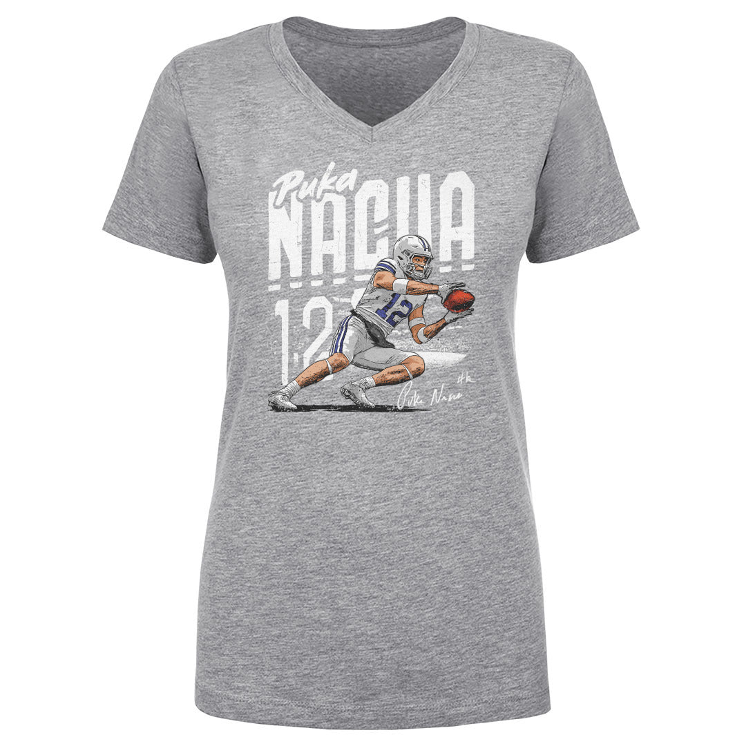 Puka Nacua Women&#39;s V-Neck T-Shirt | 500 LEVEL