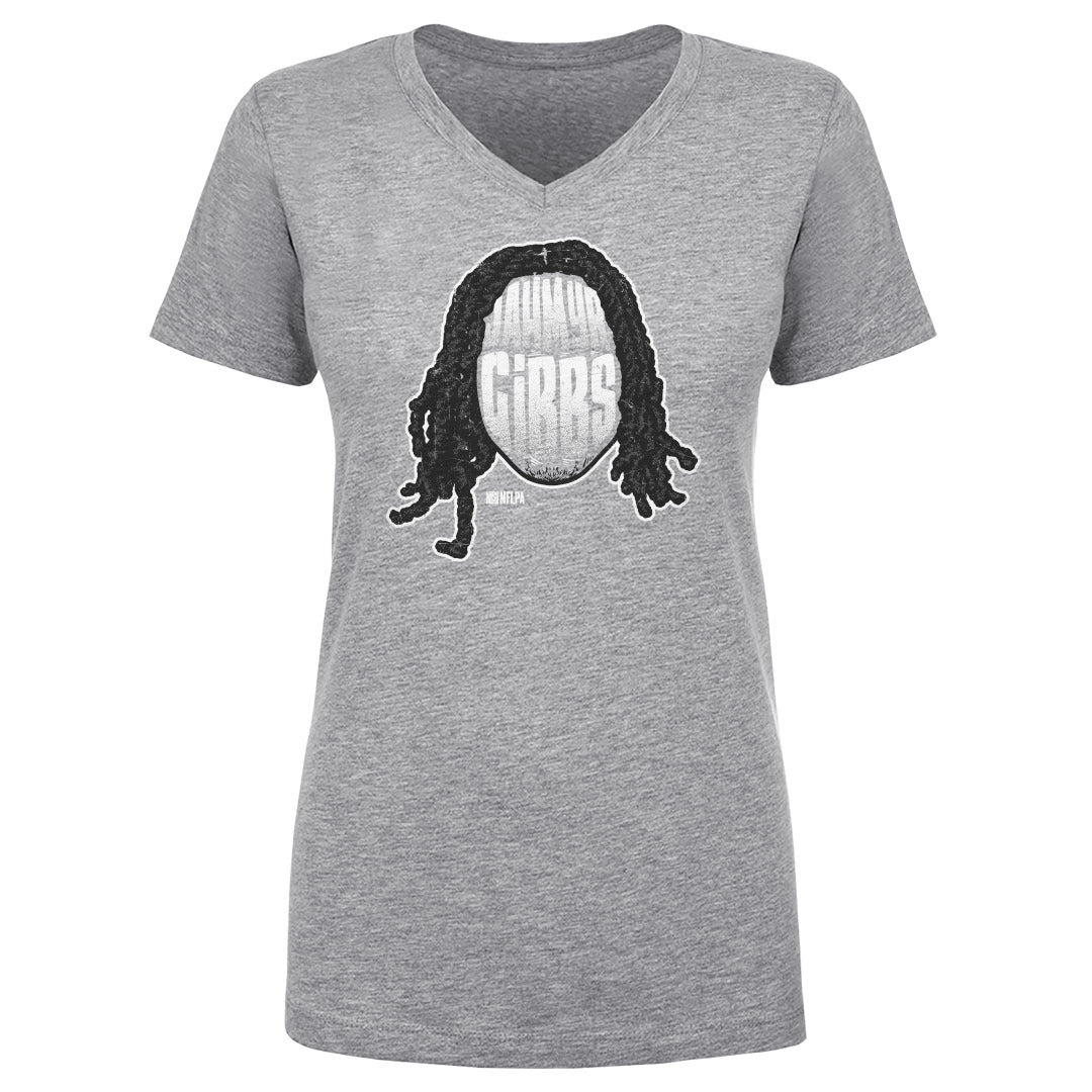 Jahmyr Gibbs Women&#39;s V-Neck T-Shirt | 500 LEVEL