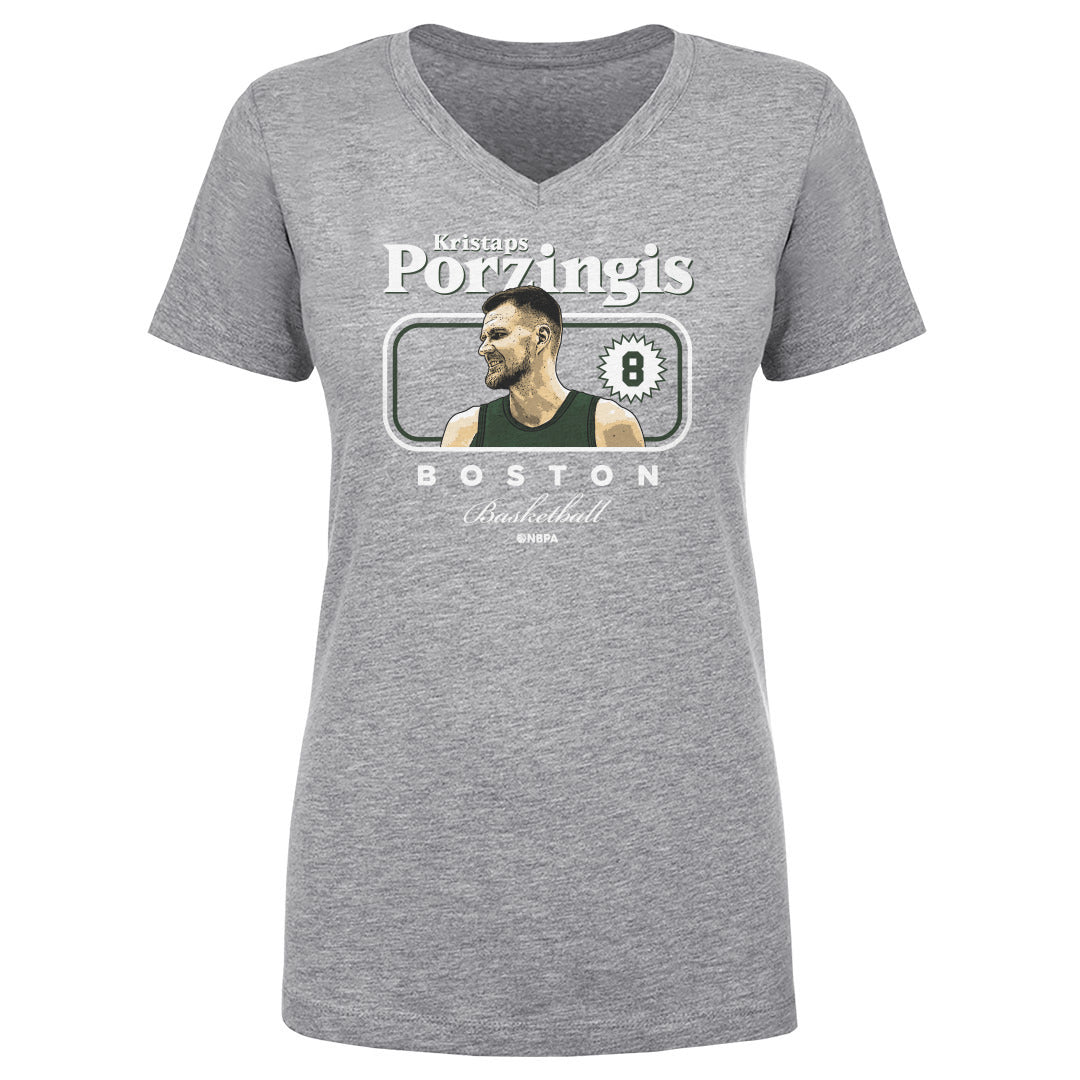 Kristaps Porzingis Women&#39;s V-Neck T-Shirt | 500 LEVEL