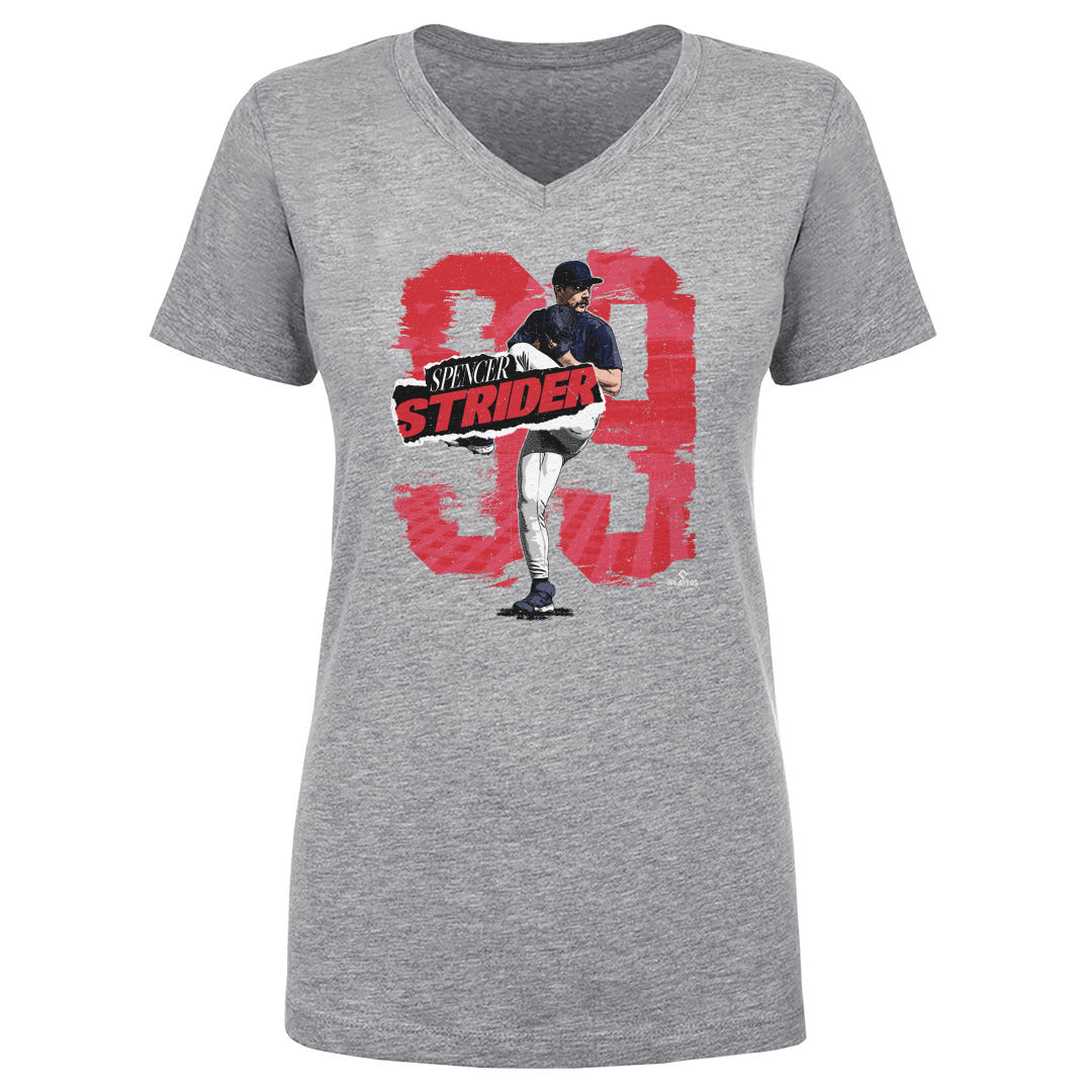 Spencer Strider Women&#39;s V-Neck T-Shirt | 500 LEVEL