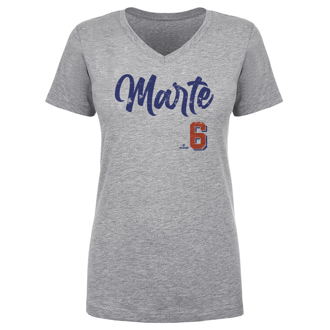 Starling Marte Women&#39;s V-Neck T-Shirt | 500 LEVEL