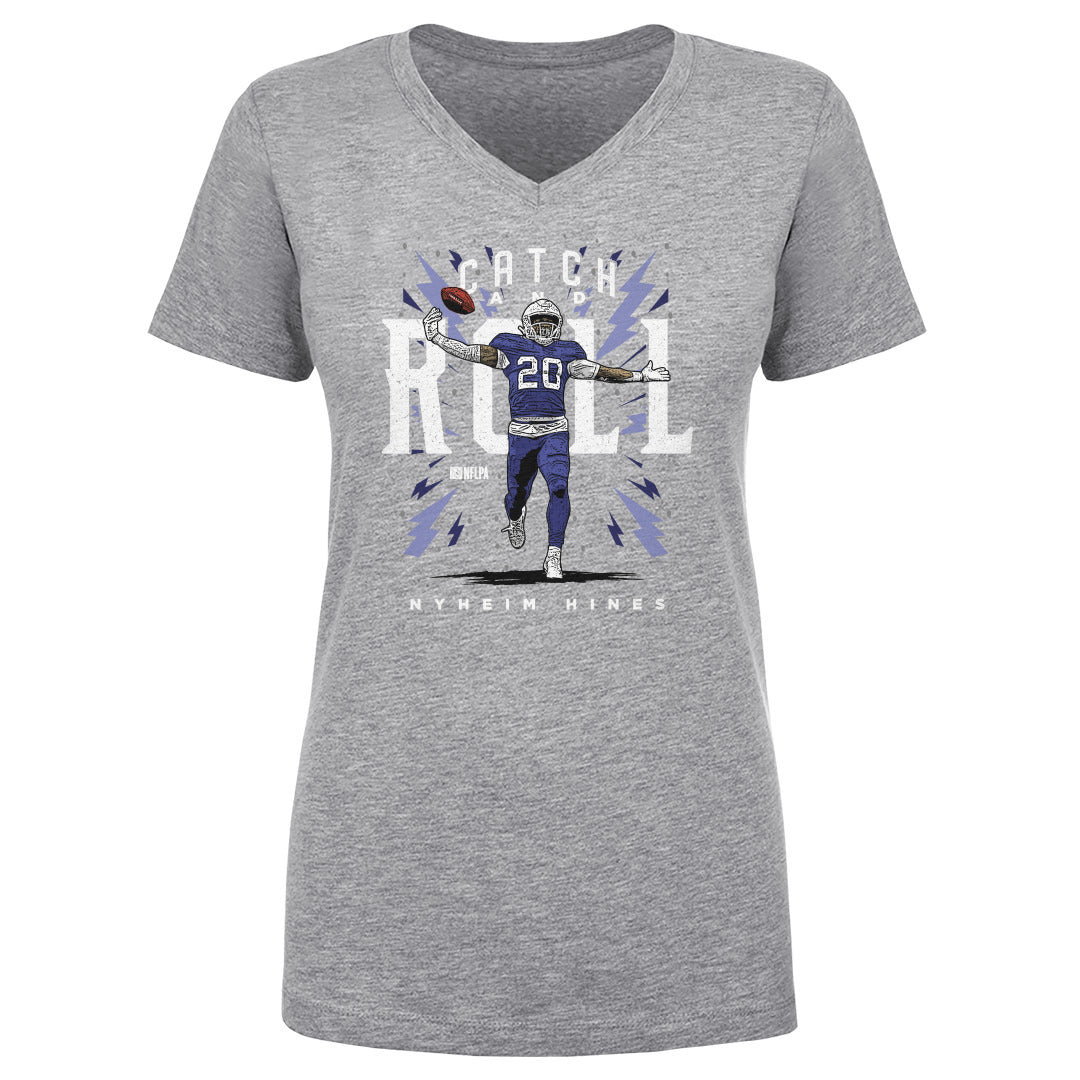 Nyheim Hines Women&#39;s V-Neck T-Shirt | 500 LEVEL