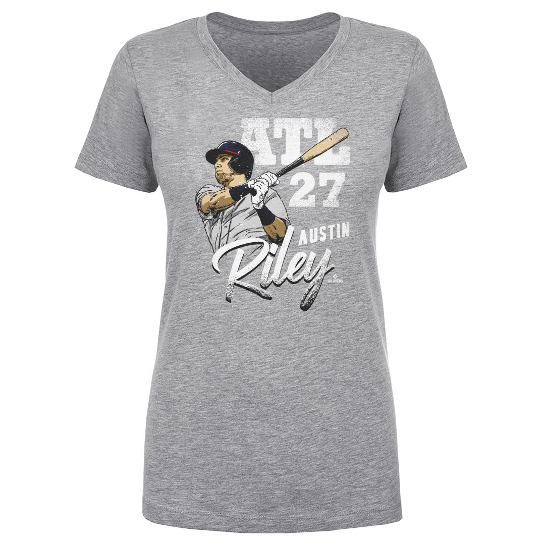 Austin Riley Women&#39;s V-Neck T-Shirt | 500 LEVEL