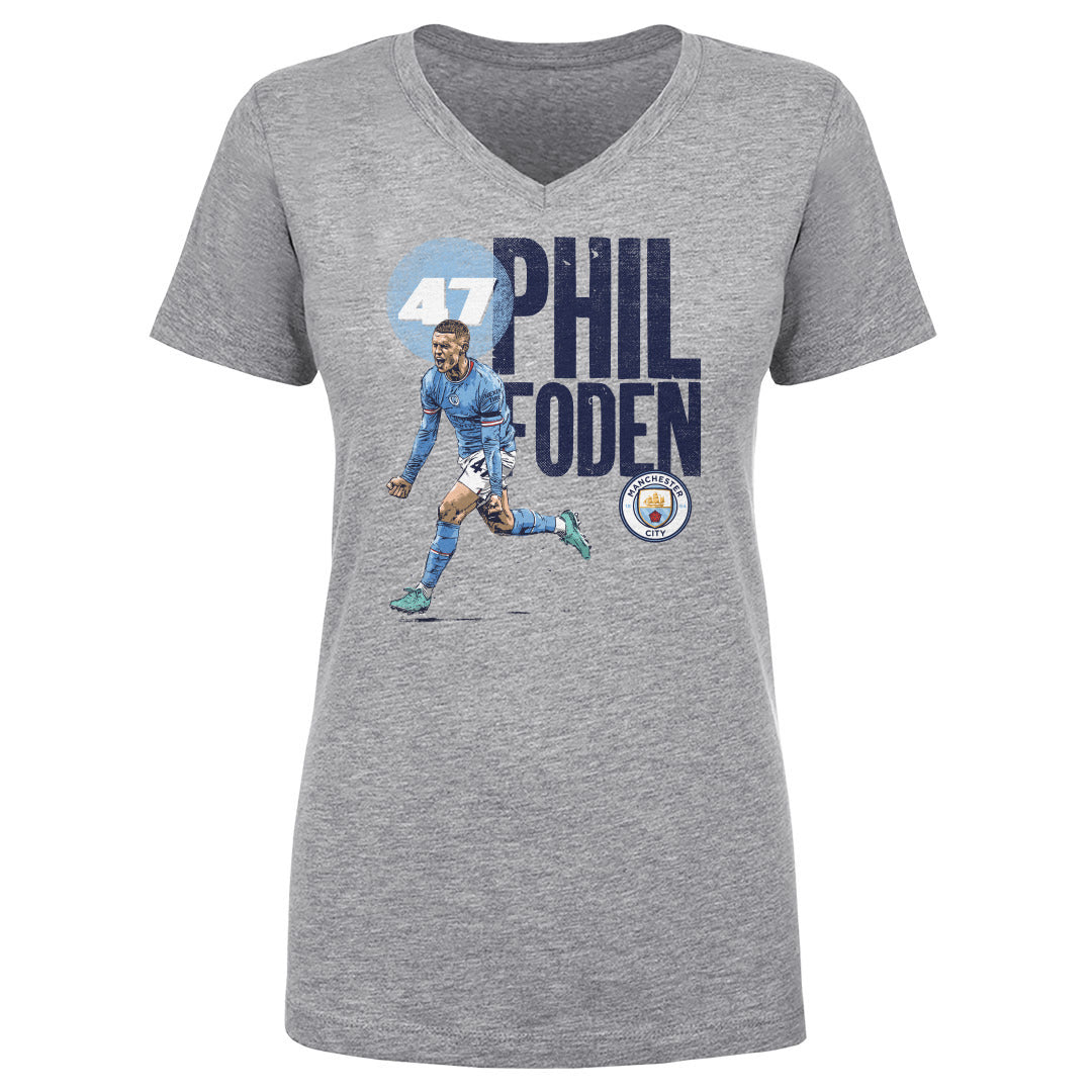 Phil Foden Women&#39;s V-Neck T-Shirt | 500 LEVEL