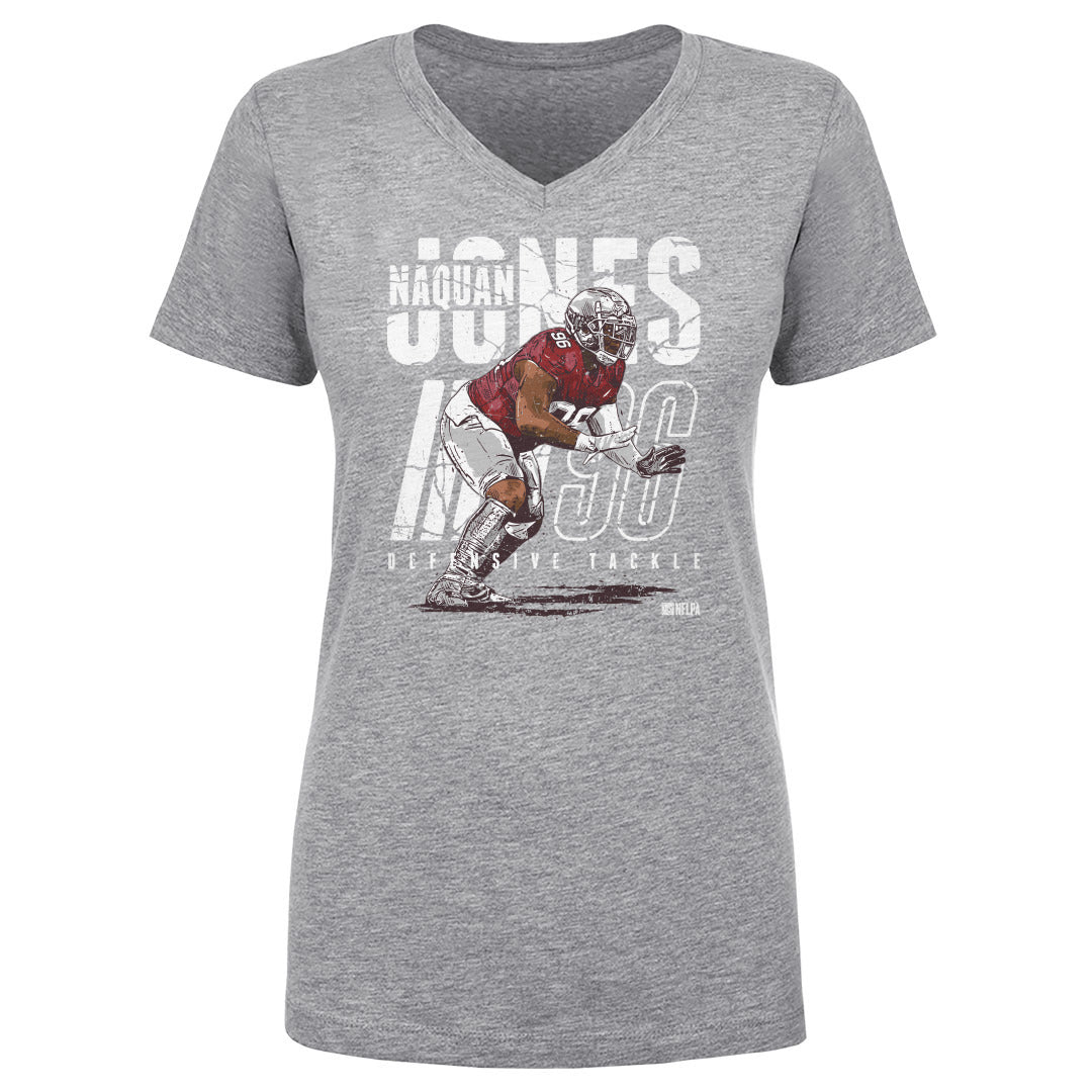 Naquan Jones Women&#39;s V-Neck T-Shirt | 500 LEVEL