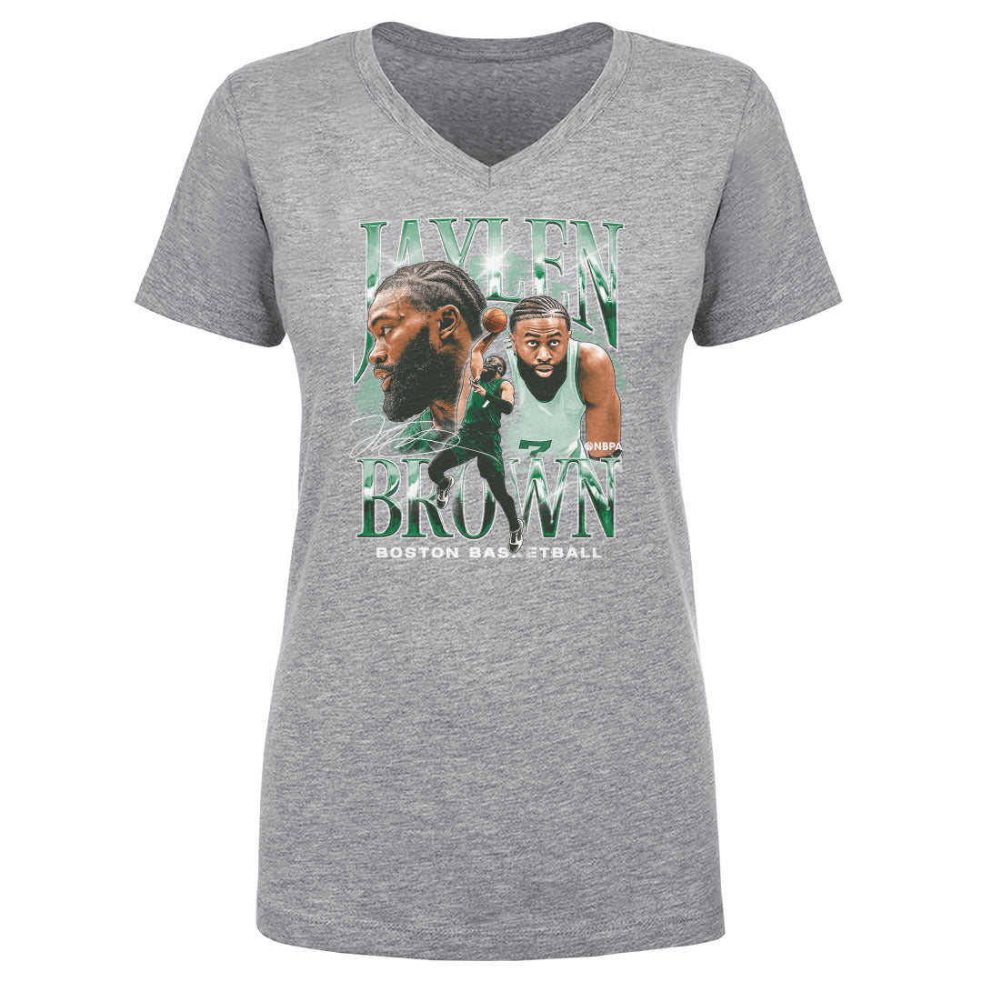 Jaylen Brown Women&#39;s V-Neck T-Shirt | 500 LEVEL