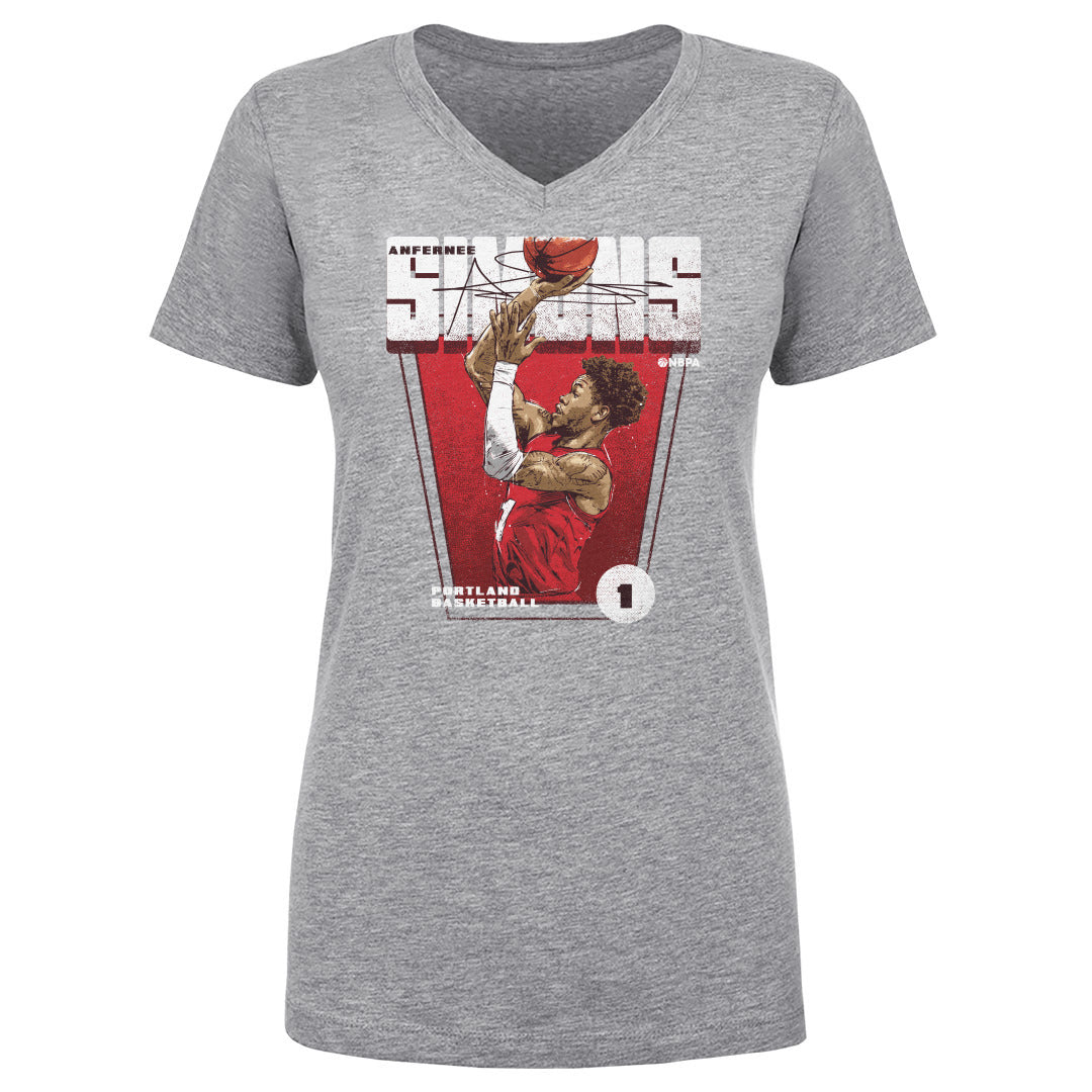 Anfernee Simons Women&#39;s V-Neck T-Shirt | 500 LEVEL