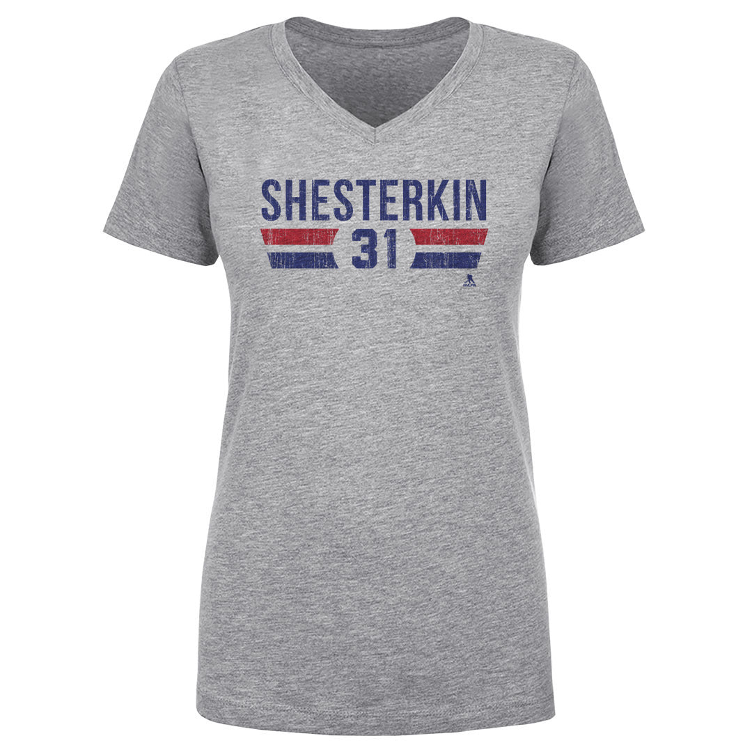 Igor Shesterkin Women&#39;s V-Neck T-Shirt | 500 LEVEL