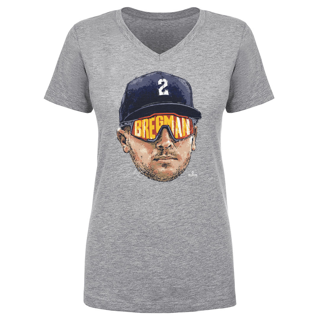  Womens Talk To Me Alex Bregman V-Neck T-Shirt