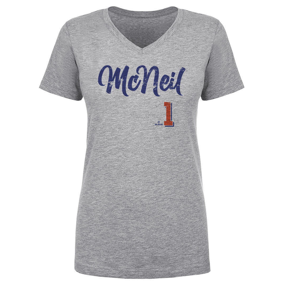 Jeff McNeil Women&#39;s V-Neck T-Shirt | 500 LEVEL