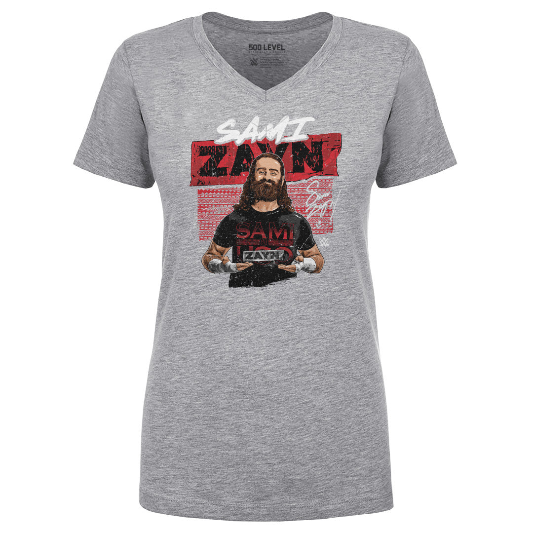 Sami Zayn Women&#39;s V-Neck T-Shirt | 500 LEVEL