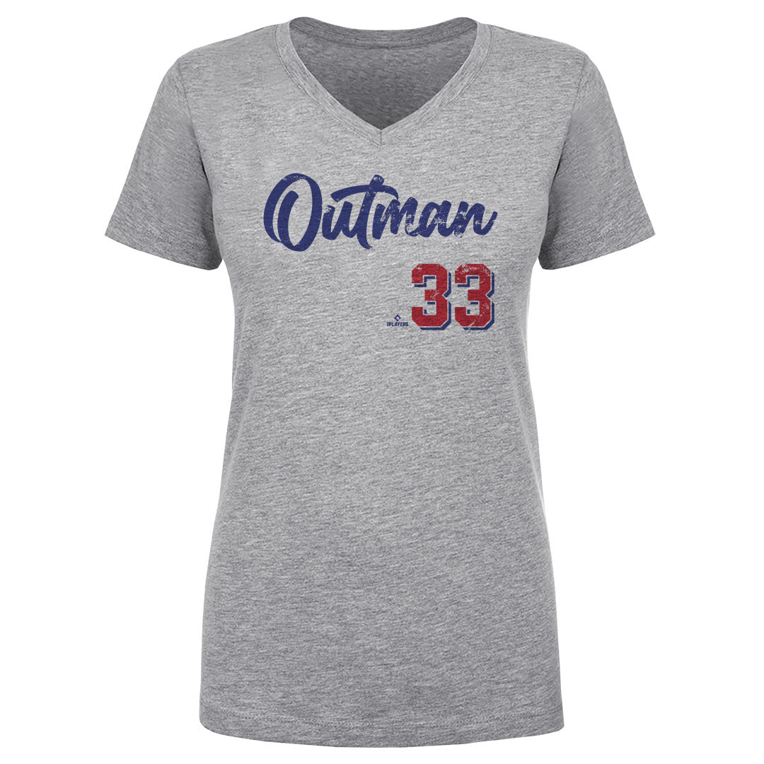 James Outman Women&#39;s V-Neck T-Shirt | 500 LEVEL