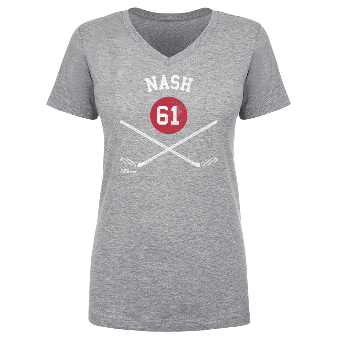 Rick Nash Women&#39;s V-Neck T-Shirt | 500 LEVEL