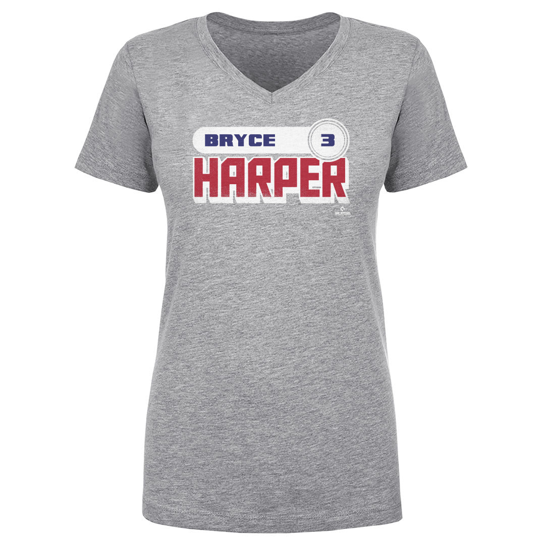 Bryce Harper Women&#39;s V-Neck T-Shirt | 500 LEVEL