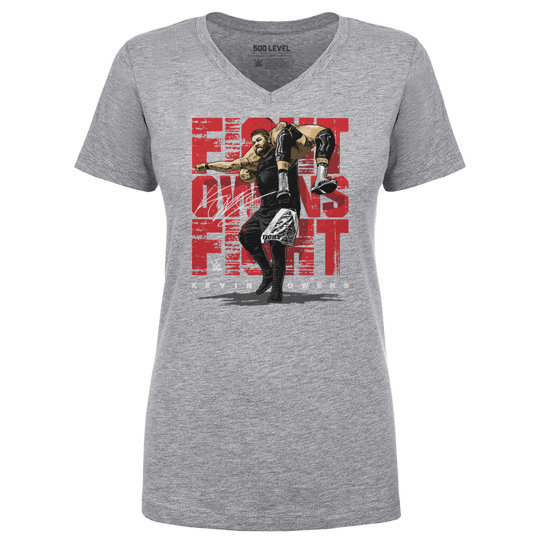 Kevin Owens Women&#39;s V-Neck T-Shirt | 500 LEVEL