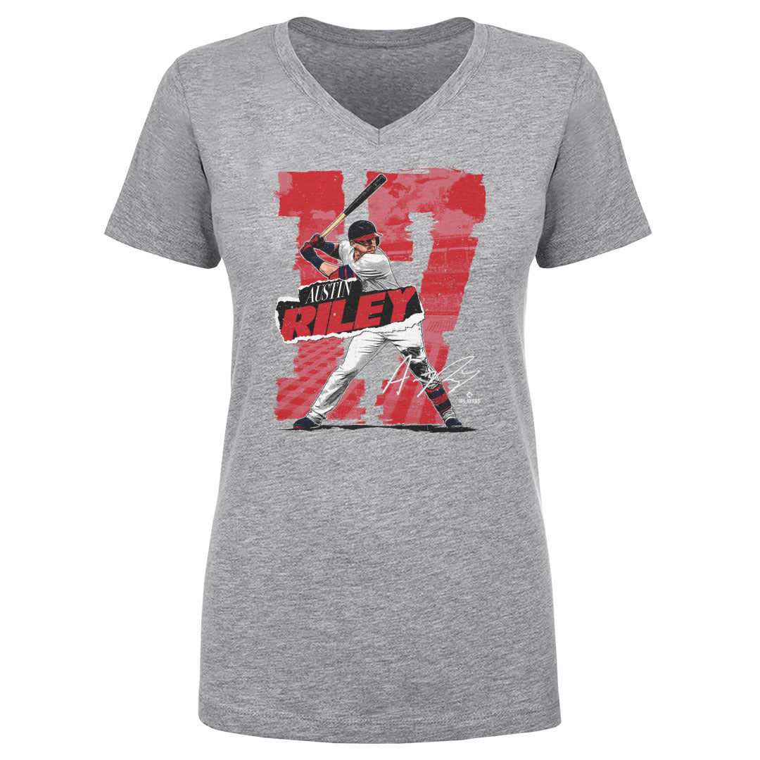 Austin Riley Women&#39;s V-Neck T-Shirt | 500 LEVEL