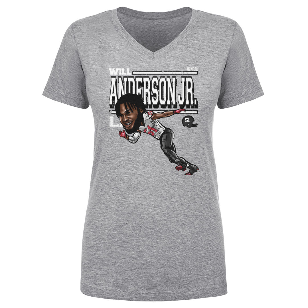 Will Anderson Jr. Women&#39;s V-Neck T-Shirt | 500 LEVEL