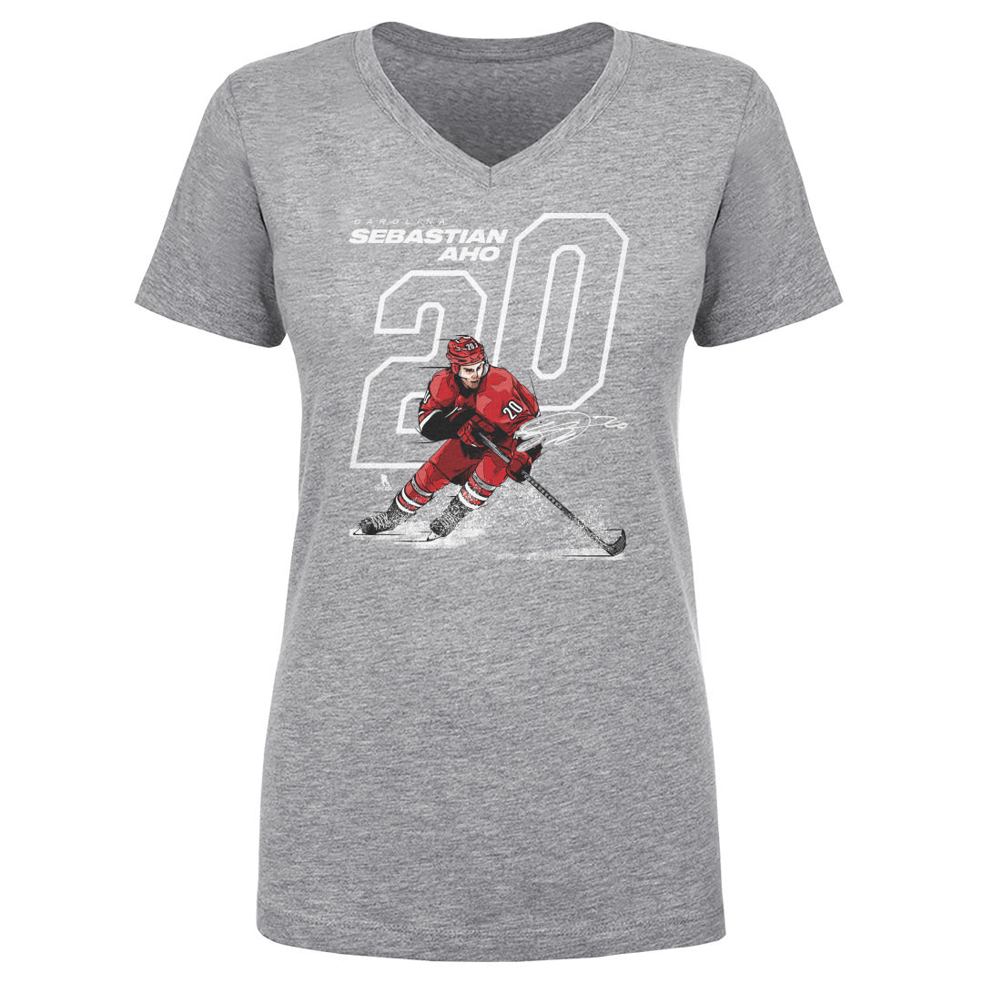 Sebastian Aho Women&#39;s V-Neck T-Shirt | 500 LEVEL