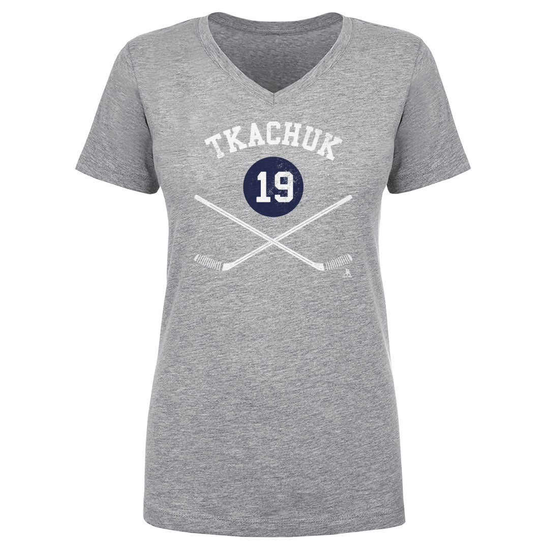 Matthew Tkachuk Women&#39;s V-Neck T-Shirt | 500 LEVEL