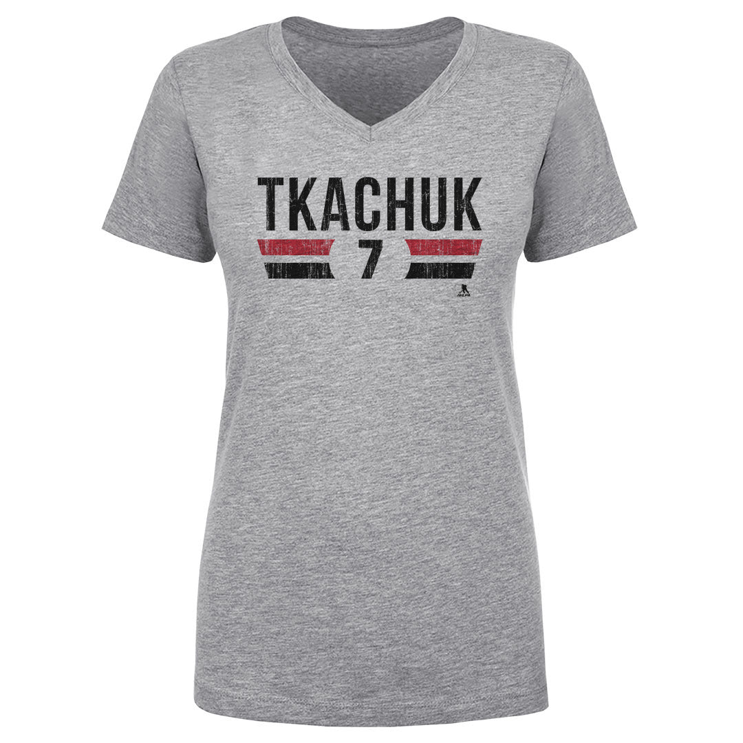 Brady Tkachuk Women&#39;s V-Neck T-Shirt | 500 LEVEL