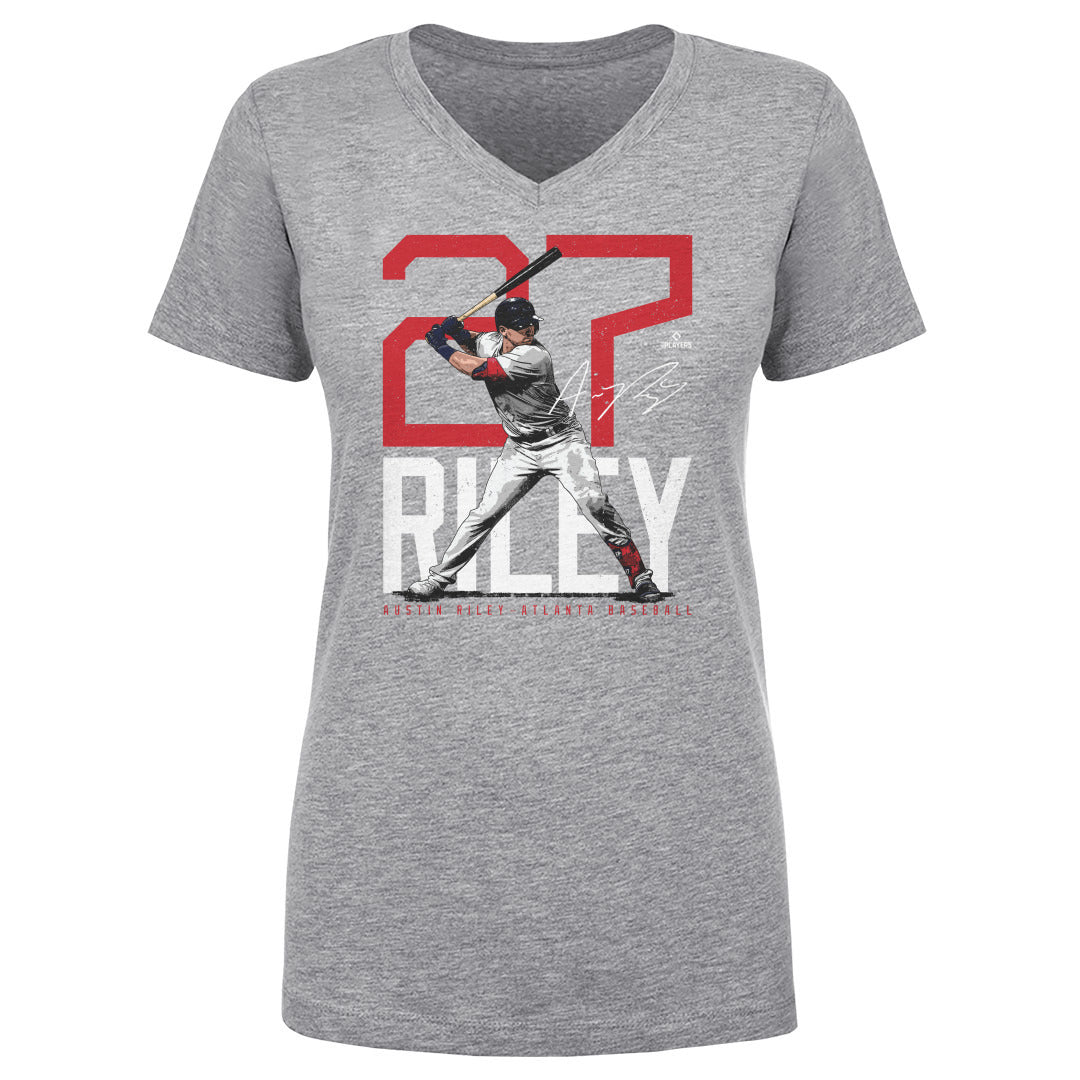 Austin Riley Women&#39;s V-Neck T-Shirt | 500 LEVEL