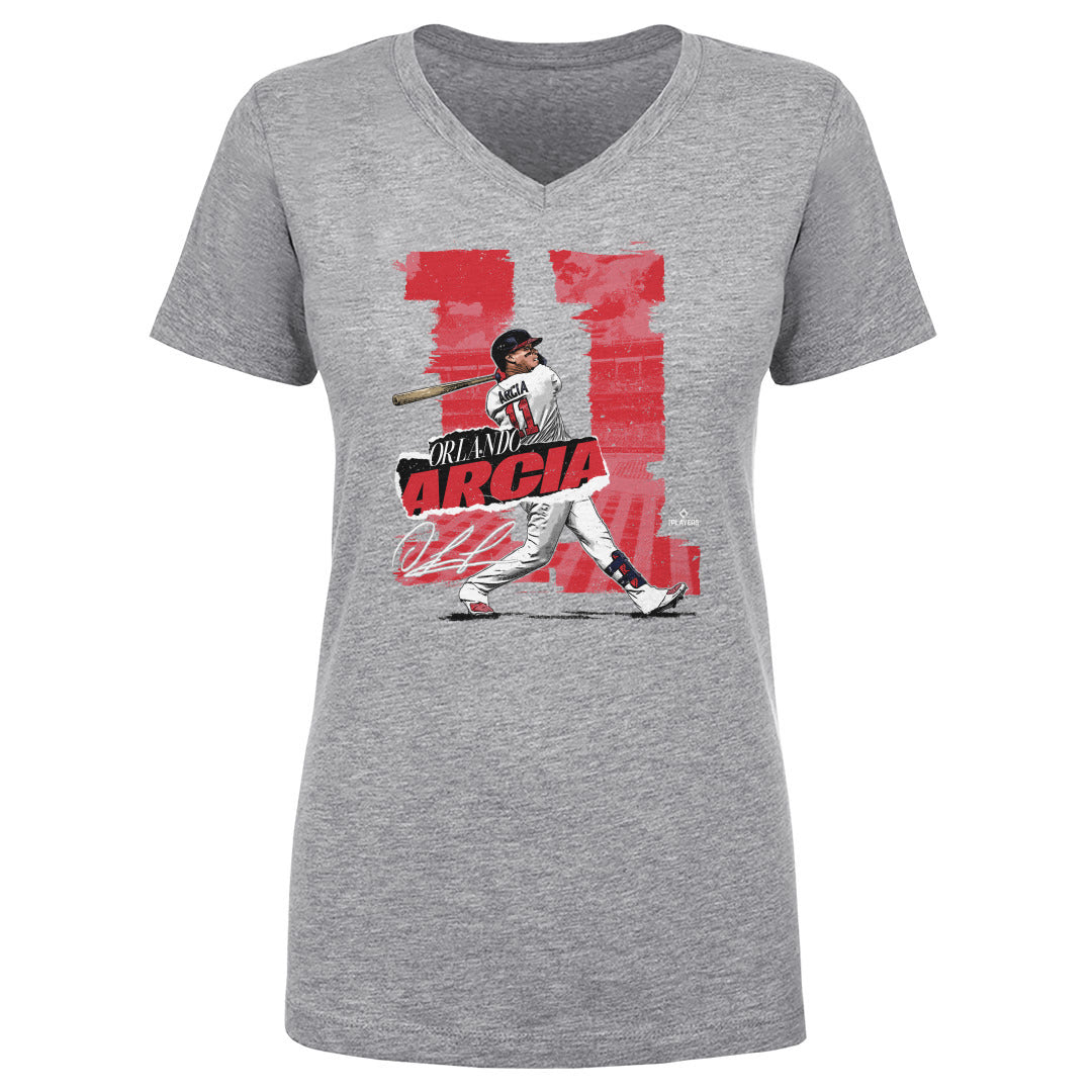 Orlando Arcia Women&#39;s V-Neck T-Shirt | 500 LEVEL