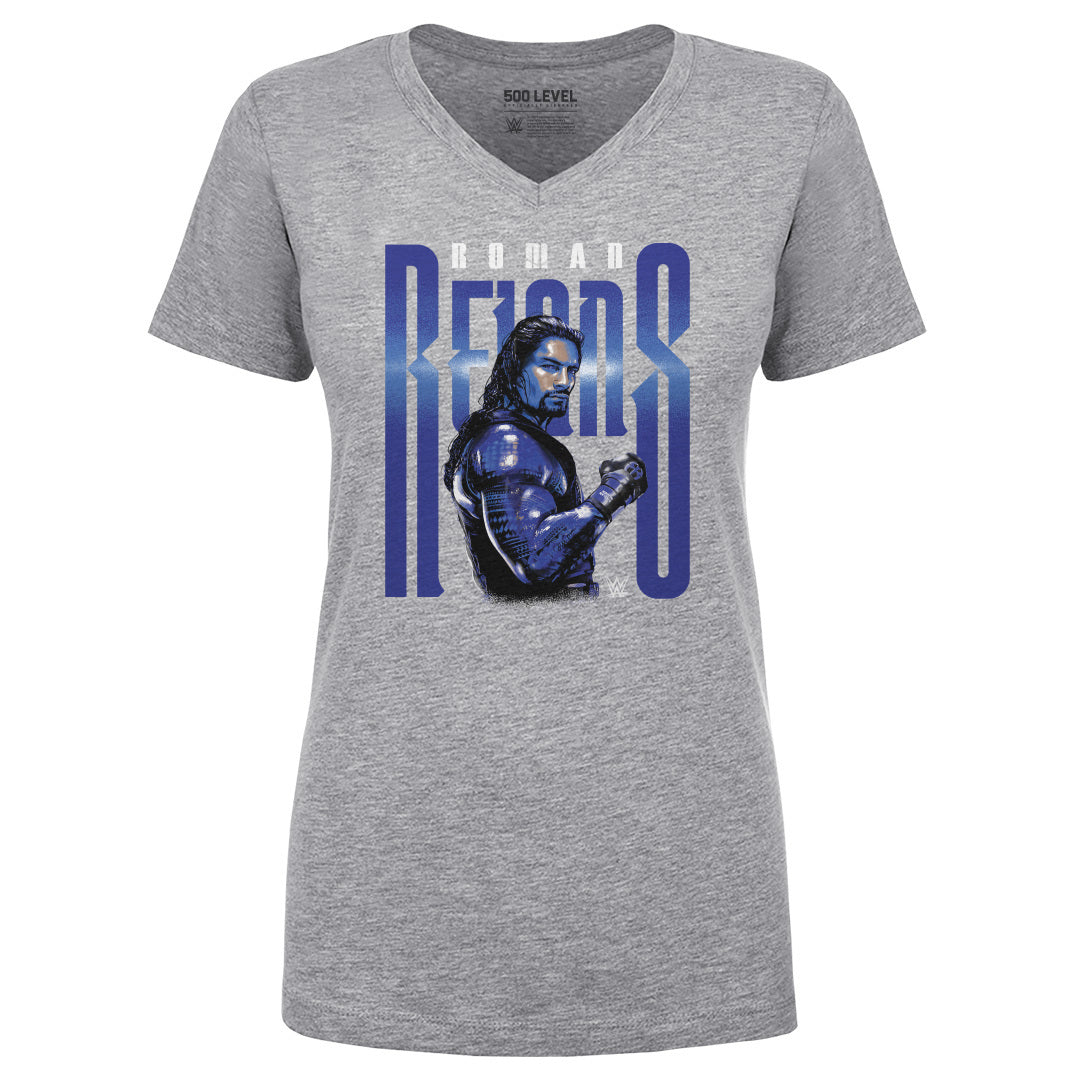 Roman Reigns Women&#39;s V-Neck T-Shirt | 500 LEVEL