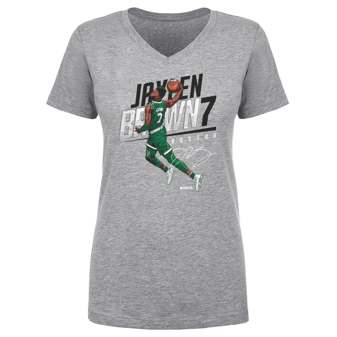 Jaylen Brown Women&#39;s V-Neck T-Shirt | 500 LEVEL