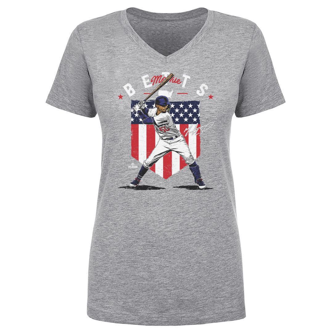 Mookie Betts Women&#39;s V-Neck T-Shirt | 500 LEVEL